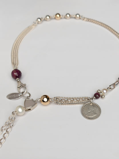 Fiorina Jewellery Double Tassel Necklace