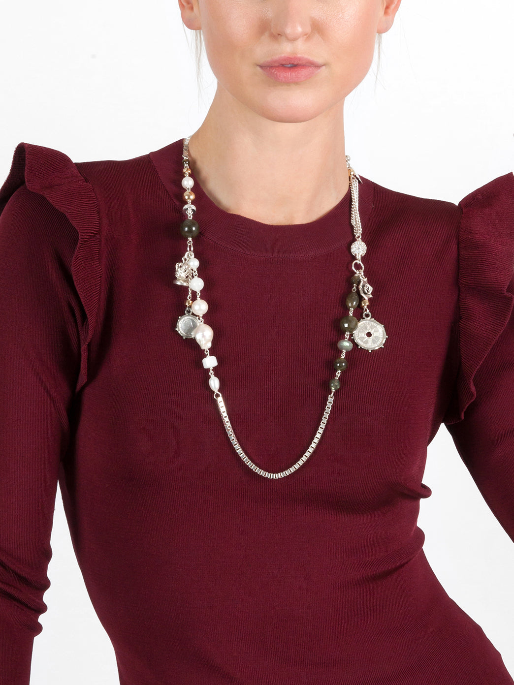 Fiorina Jewellery Carla Necklace Labradorite Model