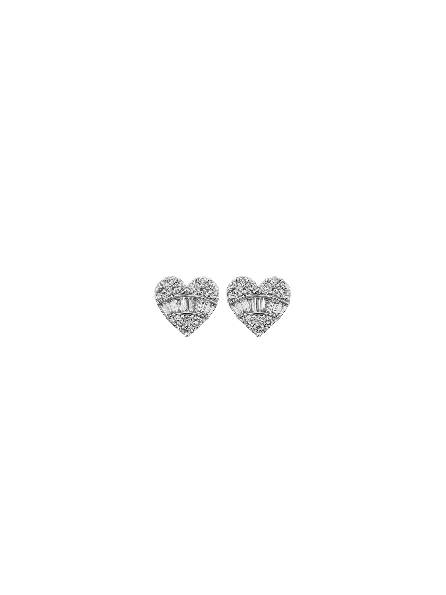 Fiorina Jewellery Diamond Heart Studs