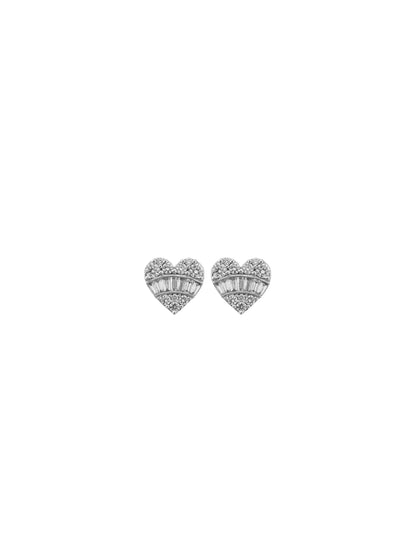 Fiorina Jewellery Diamond Heart Studs