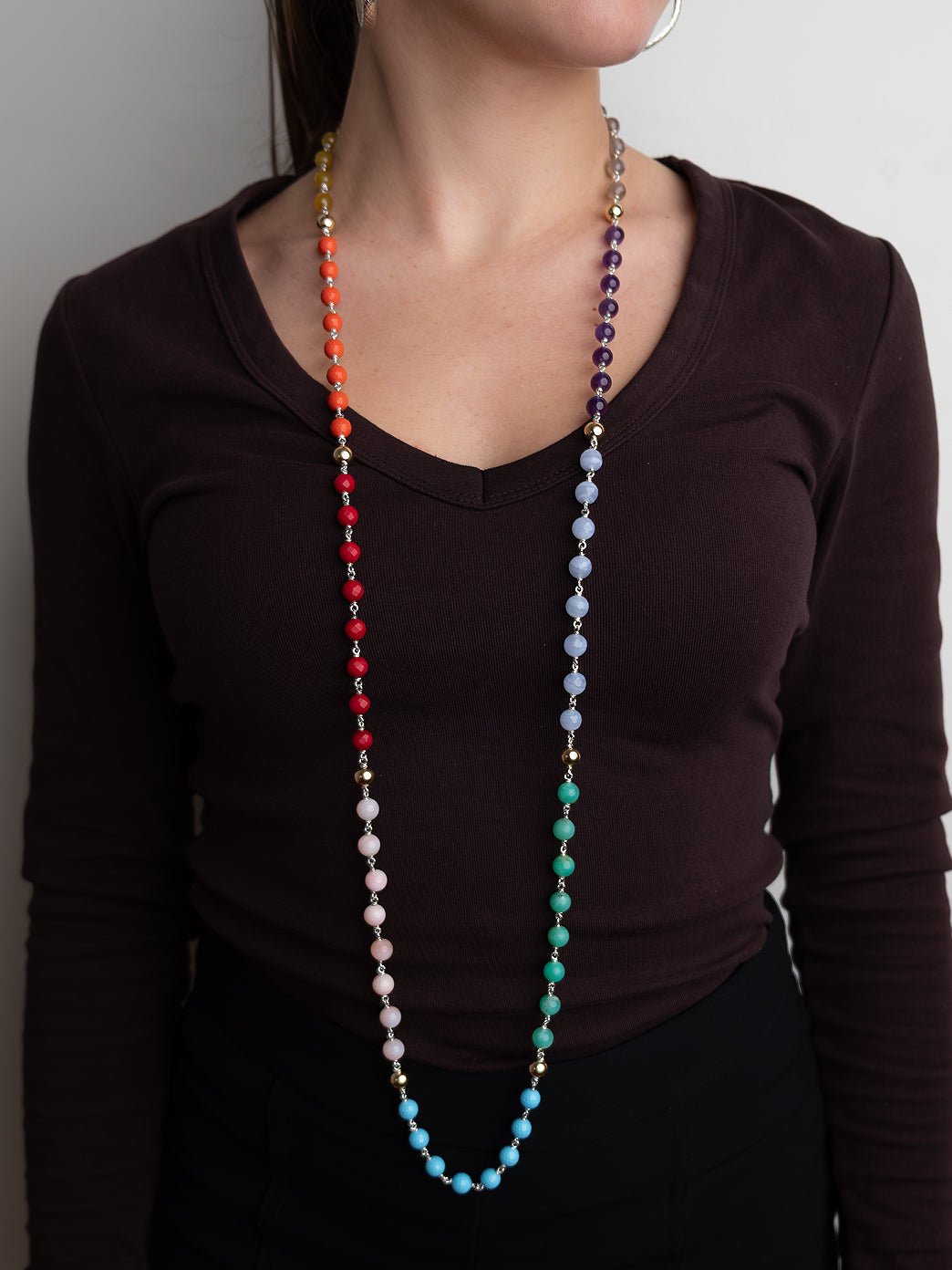Multi Colour Wrap Necklace