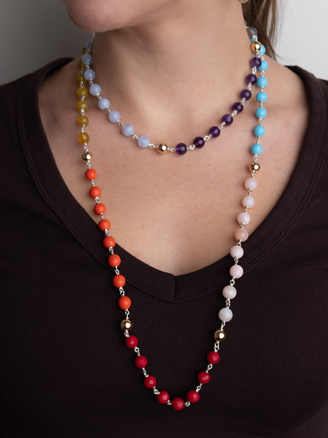 Multi Colour Wrap Necklace