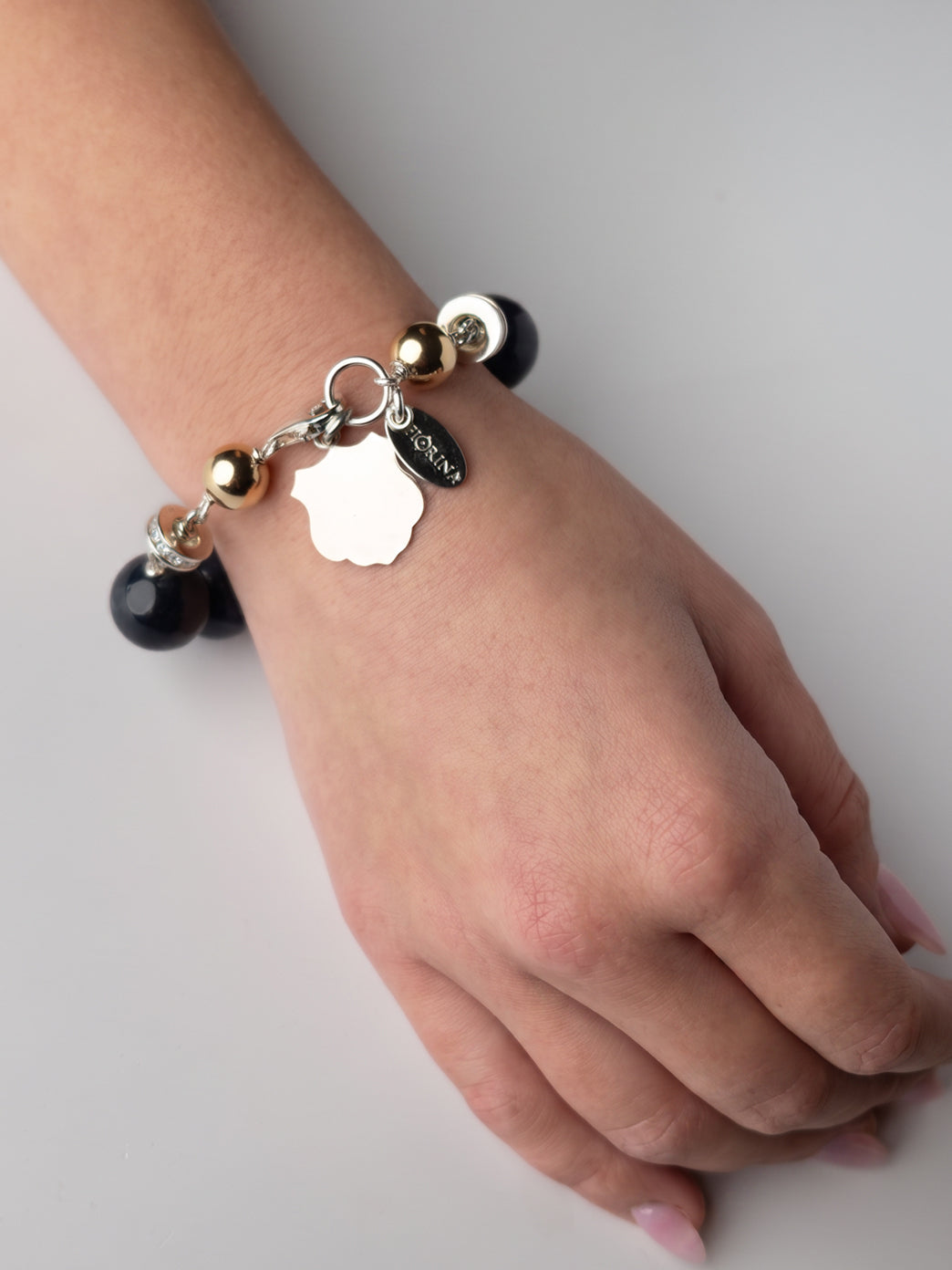 Sodalite Bracelet with Shield