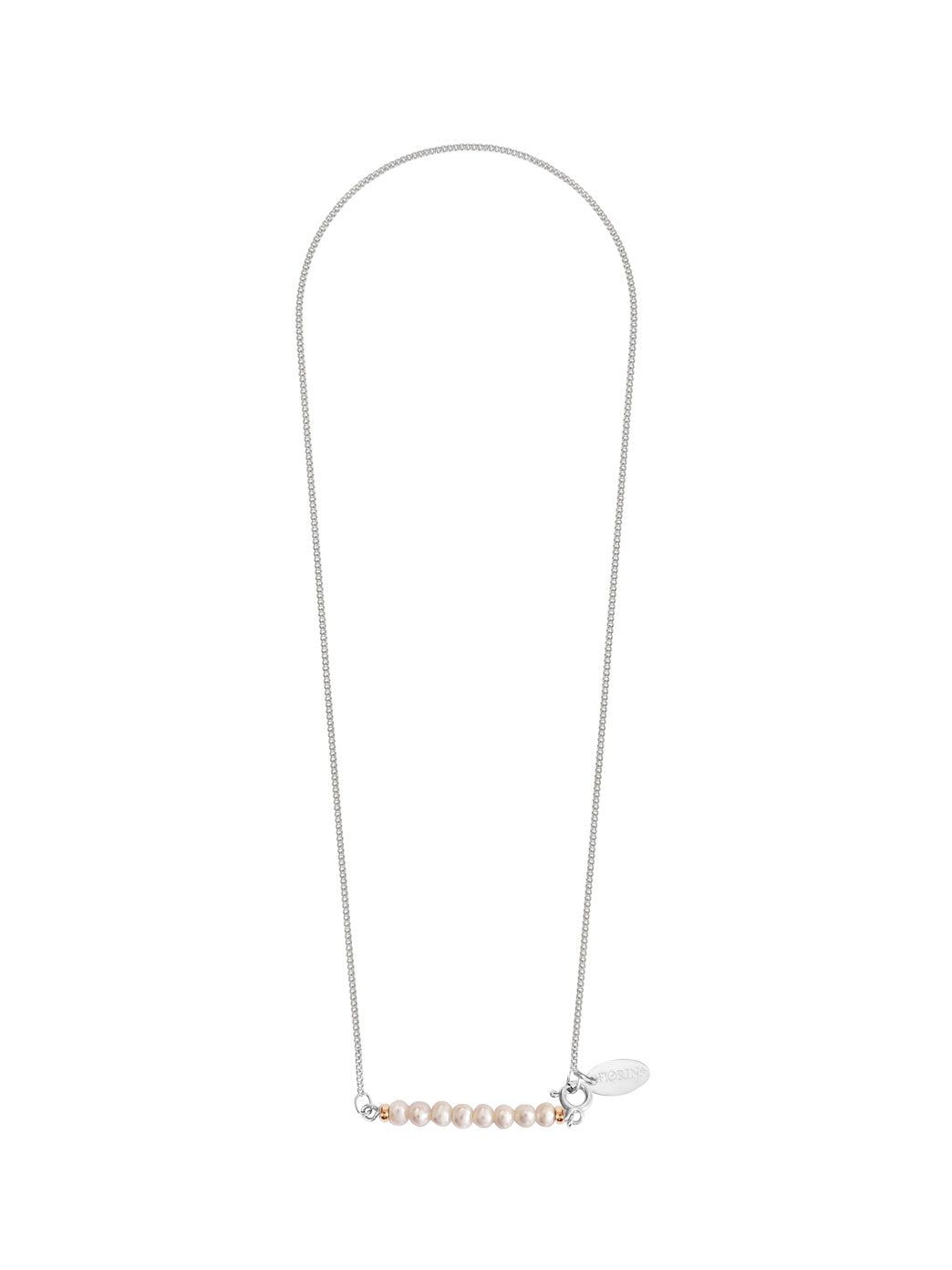 Fiorina Jewellery Silver Friendship Necklace Pearl