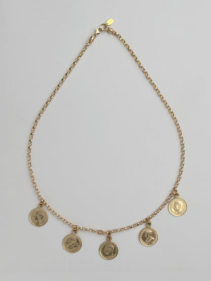 Fiorina Jewellery Gold 3p Gypsy Coin Necklace