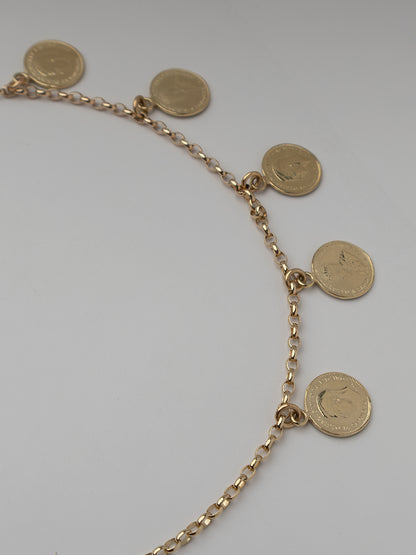Fiorina Jewellery Gold 3p Gypsy Coin Necklace