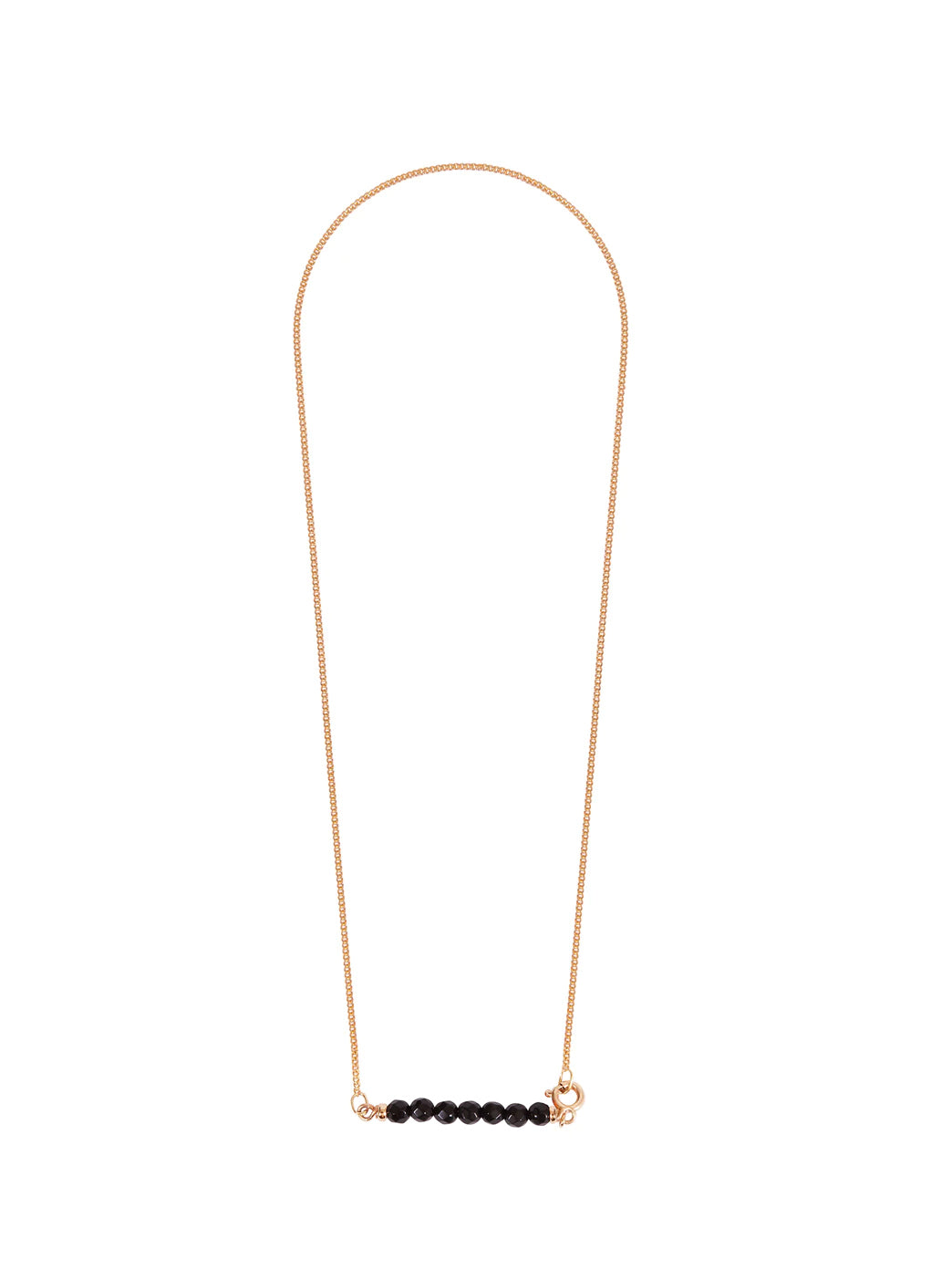Fiorina Jewellery Gold Friendship Necklace Black Onyx