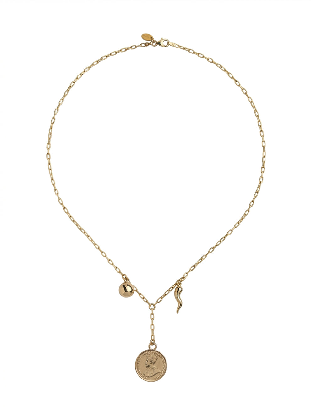 Fiorina Jewellery Gold Petit Pegasus Coin Necklace