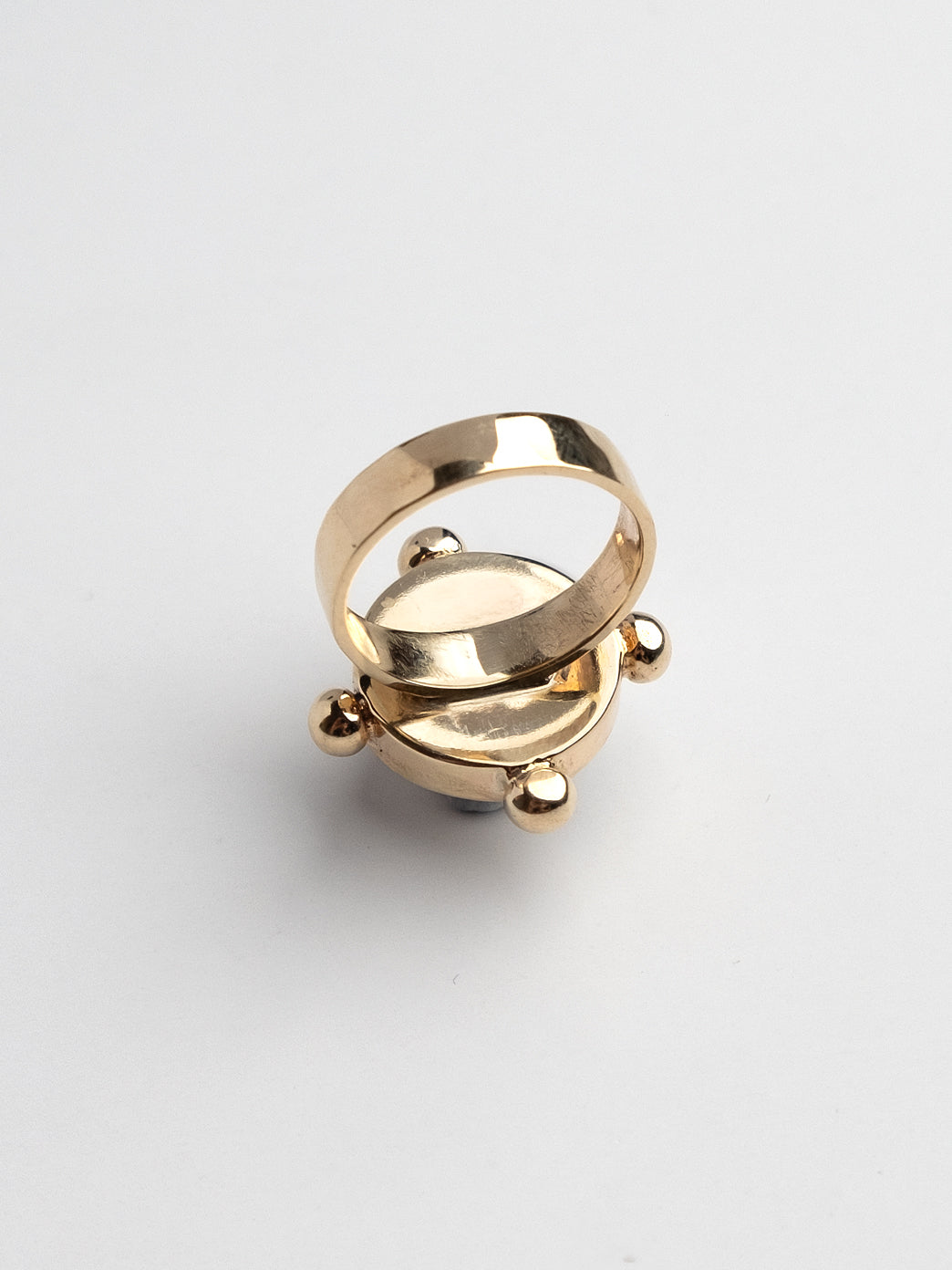 Gold Venus Pearl Pinkie Ring
