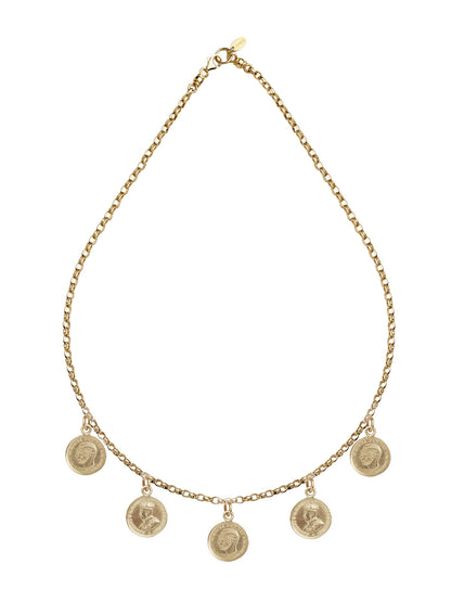 Fiorina Jewellery Gold 3p Gypsy Coin Necklace