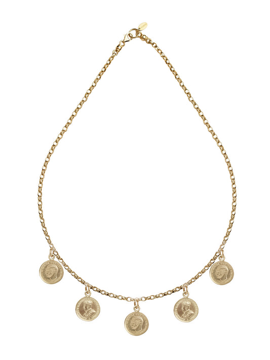 Fiorina Jewellery Gold 3p Gypsy Coin Necklace