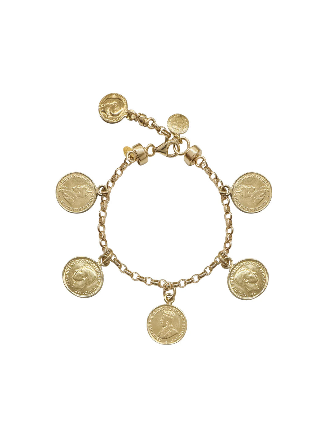 Fiorina Jewellery Gold Gypsy Coin Bracelet