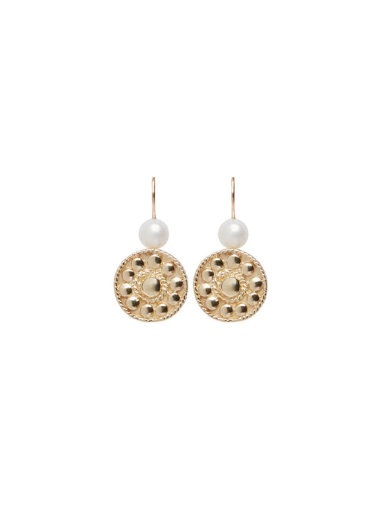 Fiorina Jewellery Gold Logo Earrings