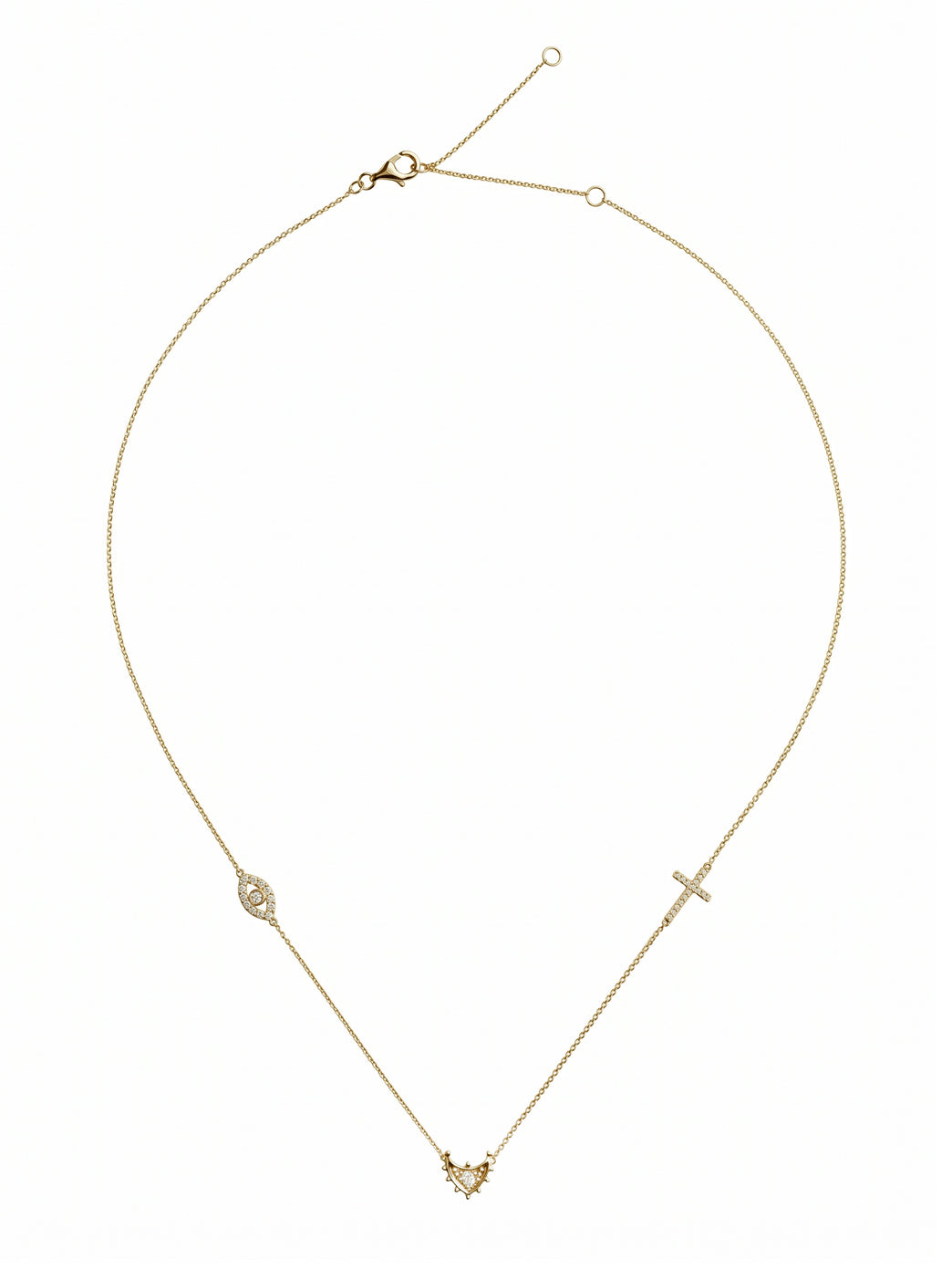 Gold and Diamond Celeste Necklace