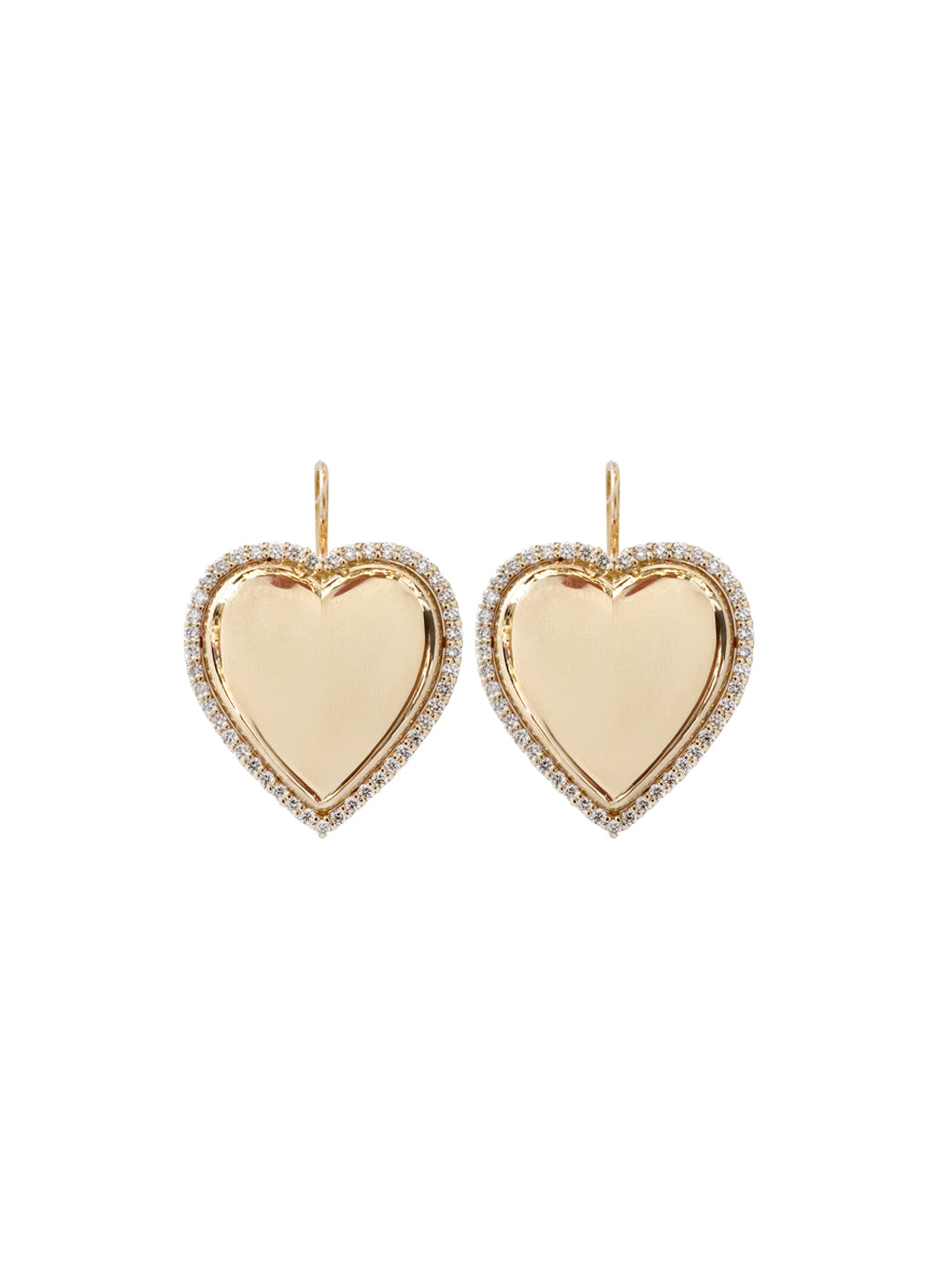 Fiorina Jewellery Halo Heart Diamond Earrings
