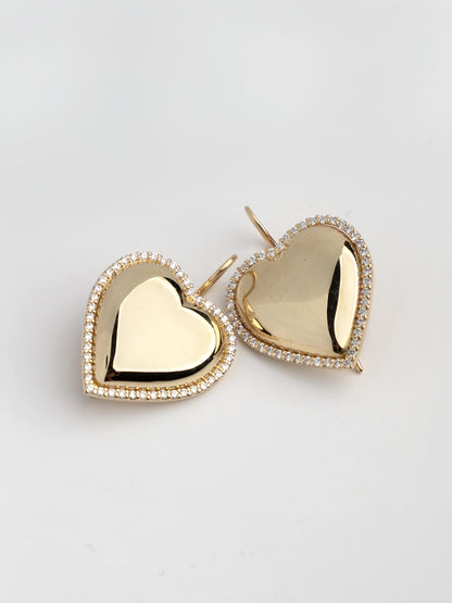 Fiorina Jewellery Halo Heart Earrings