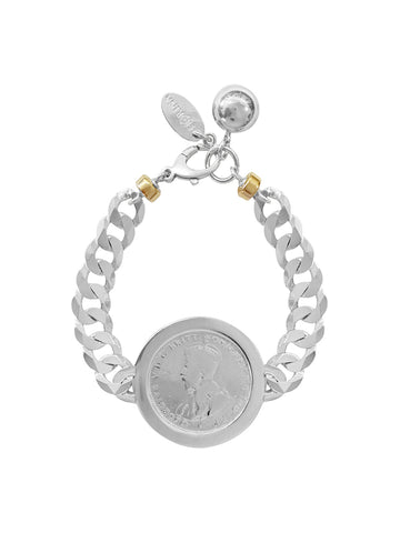 Alia Bangle with Silver Encased Coin