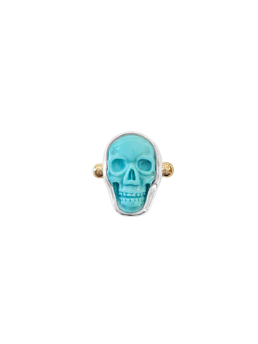 Fiorina Jewellery La Skull Ring Pinkie Turquoise