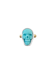 Fiorina Jewellery La Skull Ring Pinkie Turquoise