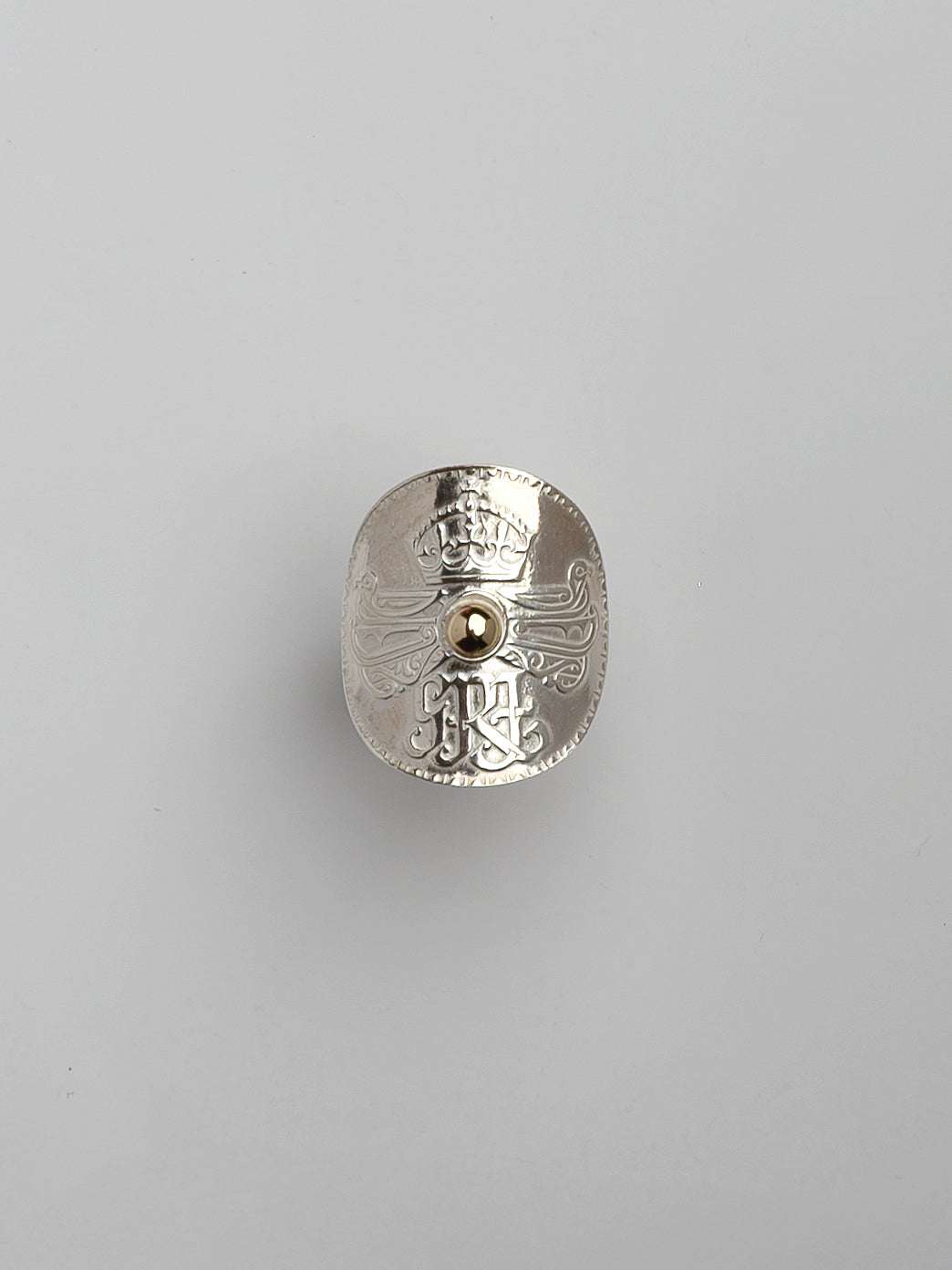 Fiorina Jewellery Large Png Bent Coin Ring