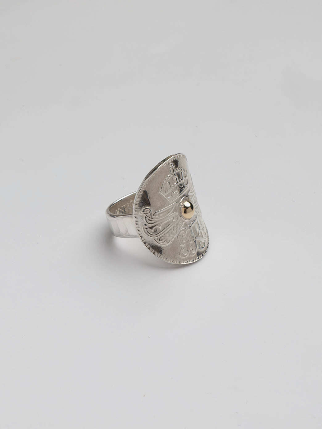 Fiorina Jewellery Large PNG Bent Coin Ring