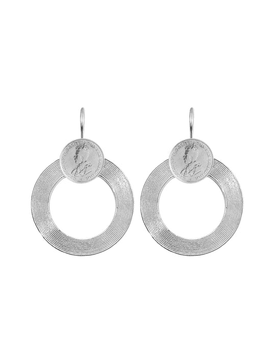 London Earrings with Coin