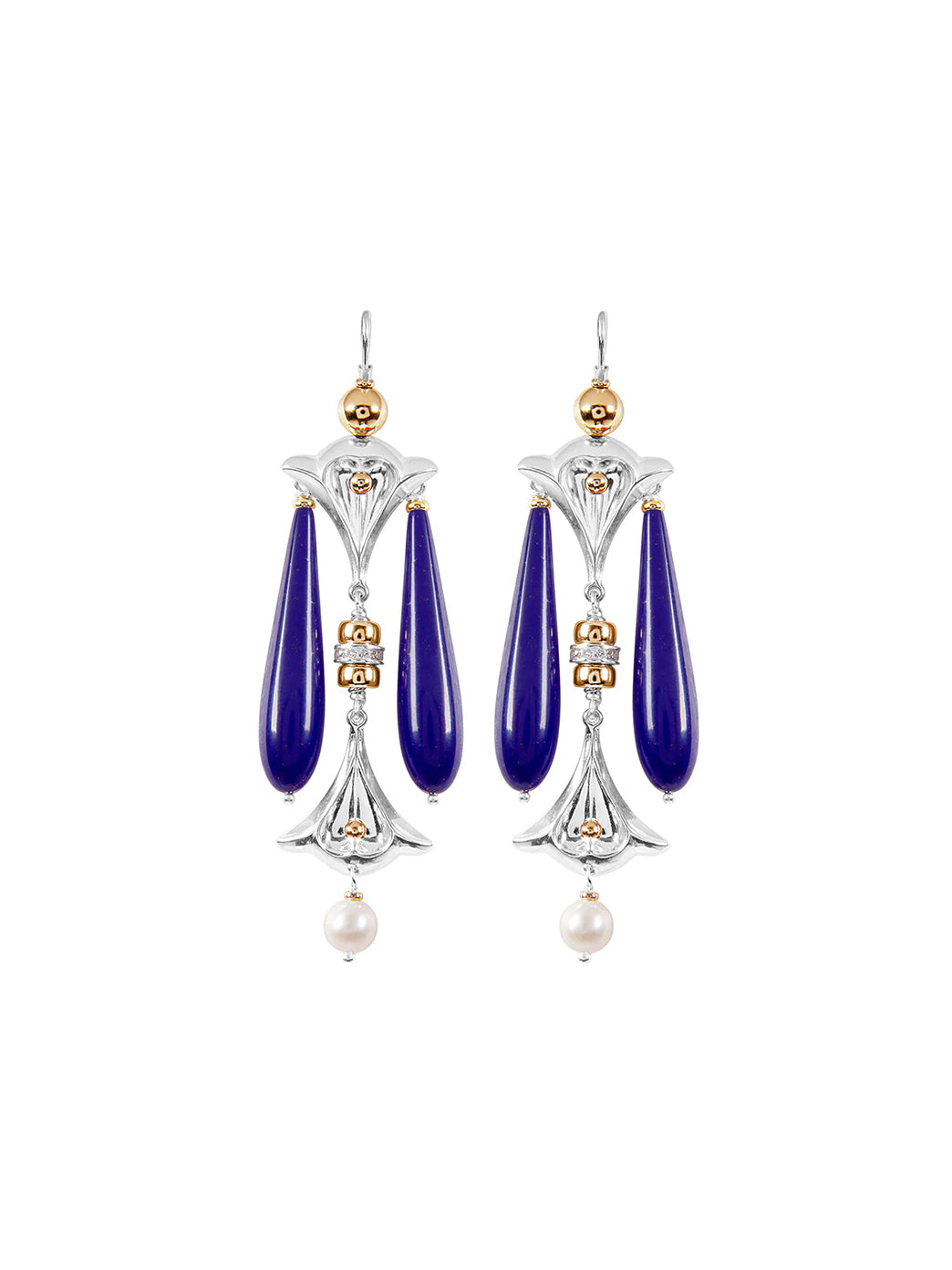 Fiorina Jewellery Lumiere Drop Earrings Lapis