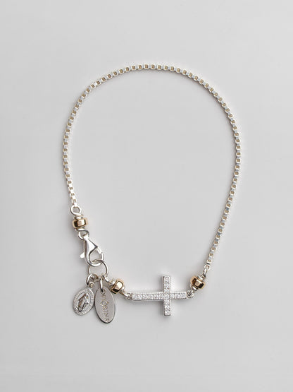 Mini Side Cross Bracelet