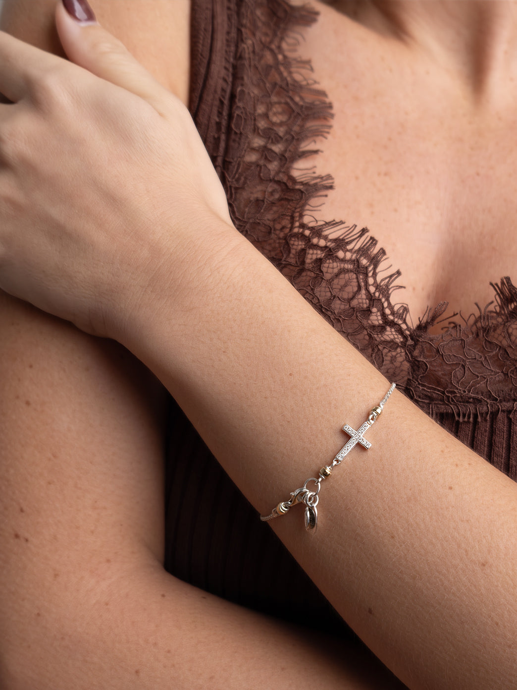 Mini Side Cross Bracelet