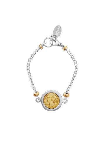 Alia Bangle with Silver Encased Coin