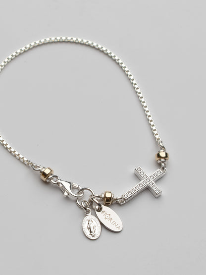 Mini Side Cross Bracelet