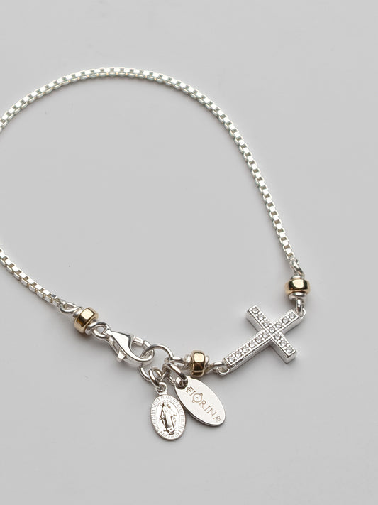 Mini Side Cross Bracelet