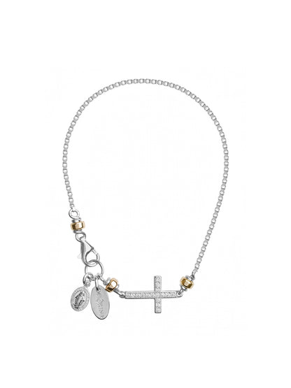 Fiorina Jewellery Mini Side Cross Bracelet