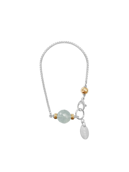 Mini Comfort Bracelet Aquamarine Faceted