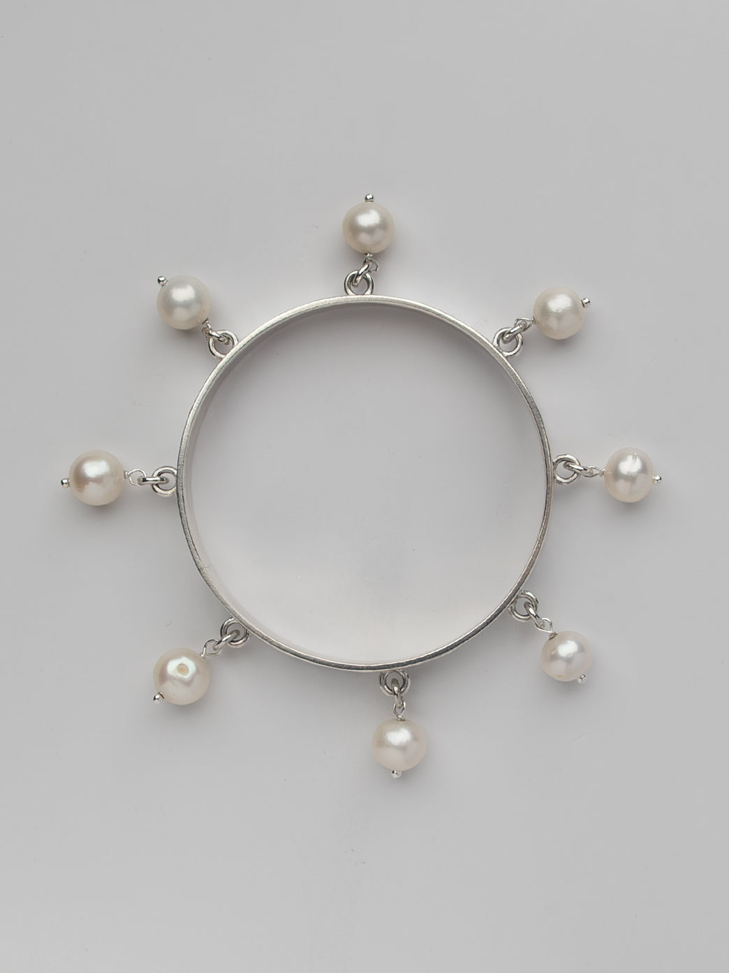 Multi Pearl Flip Bangle