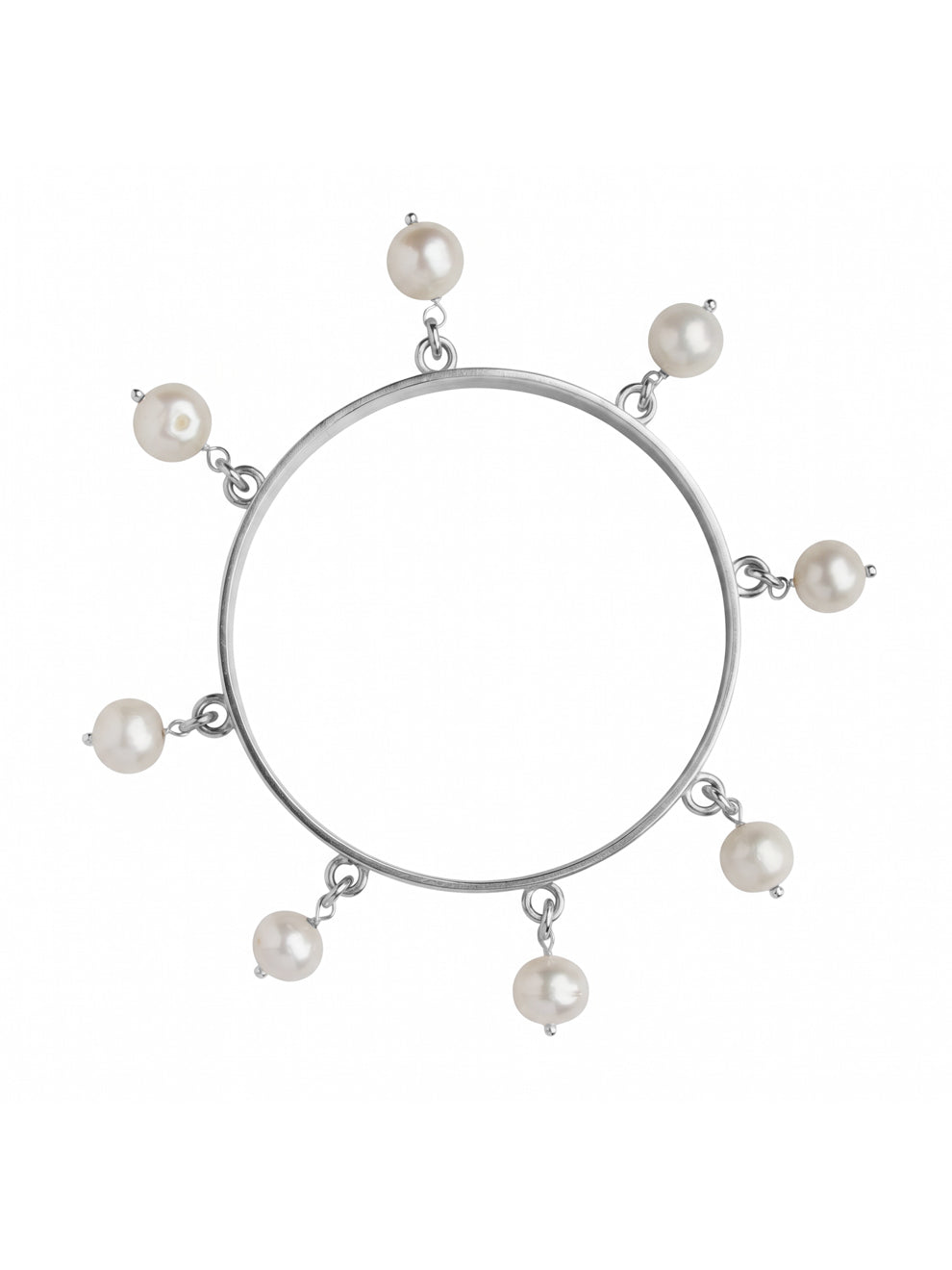 Multi Pearl Flip Bangle