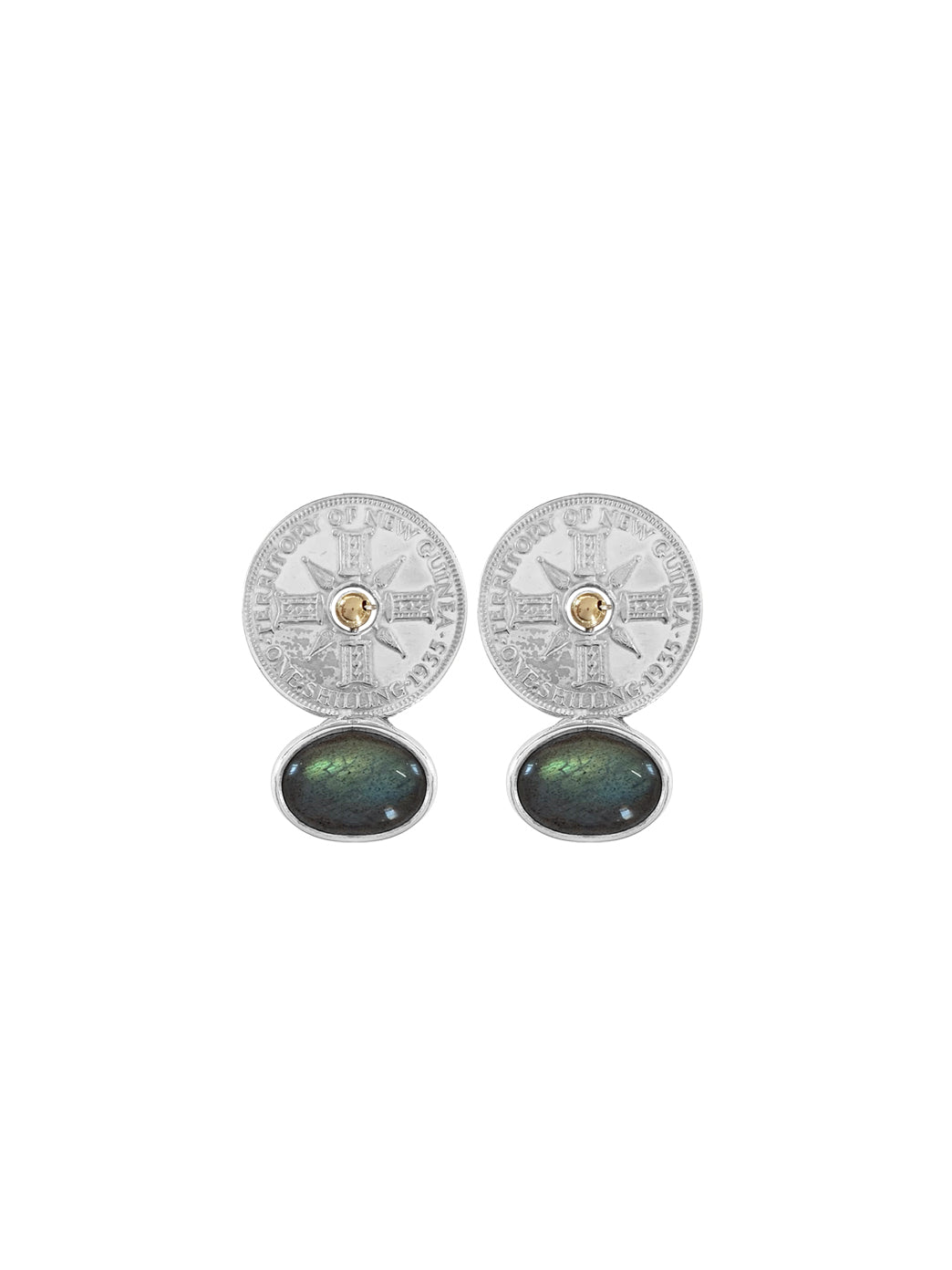 Palermo Earrings with Labradorite