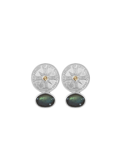 Palermo Earrings with Labradorite