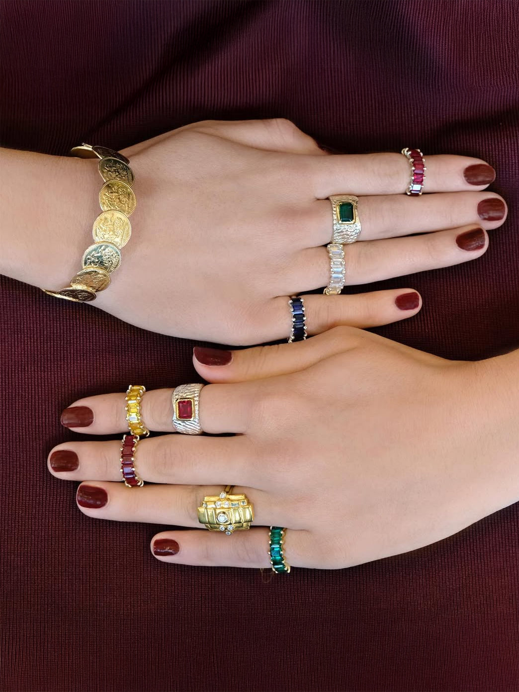 Fiorina Jewellery Silver Cuba Rings