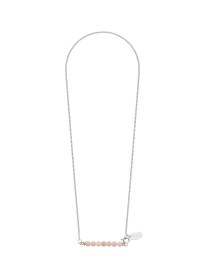 Fiorina Jewellery Silver Friendship Necklace Pink Opal