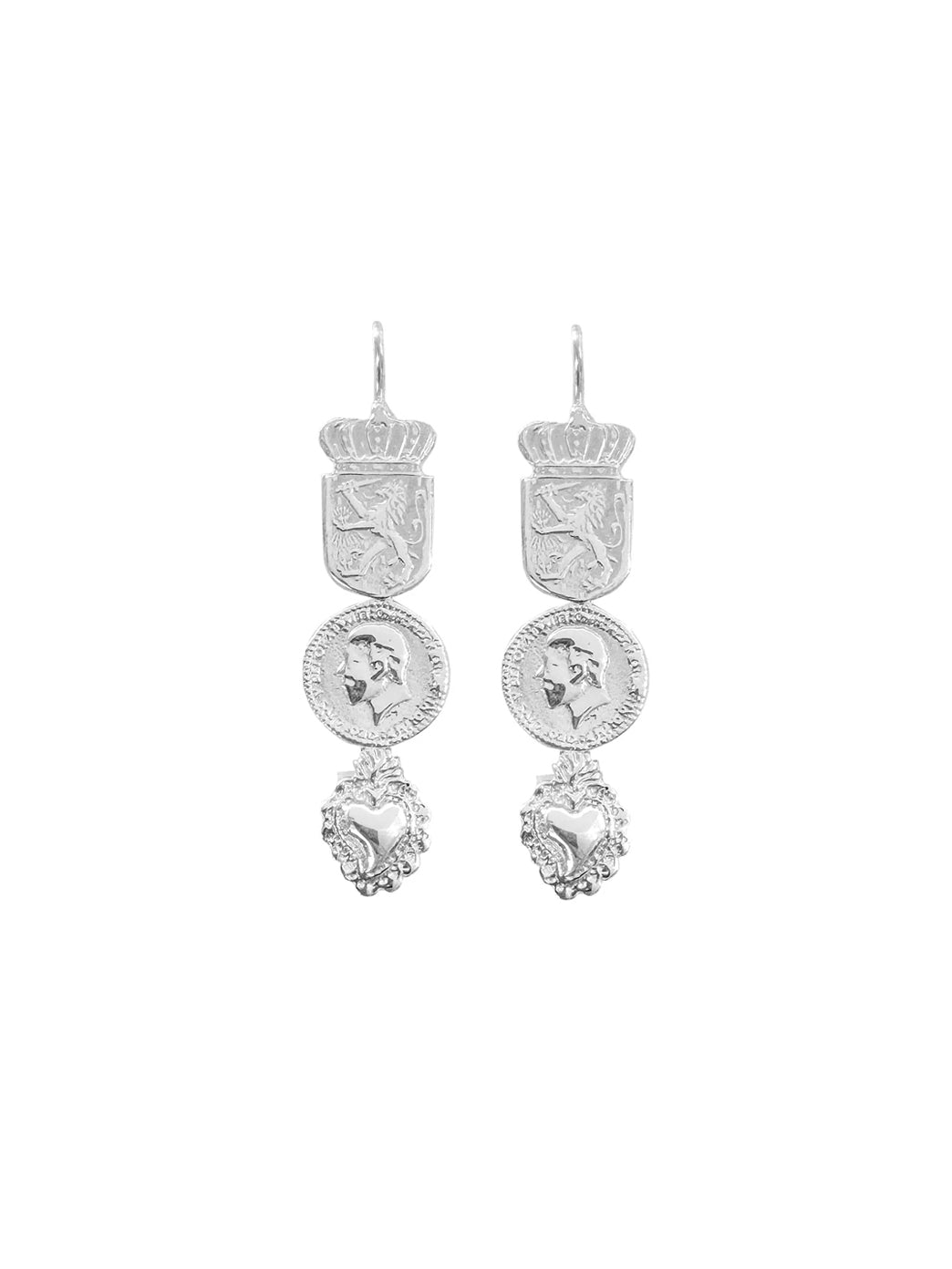 Fiorina Jewellery Silver Mosaic Earring