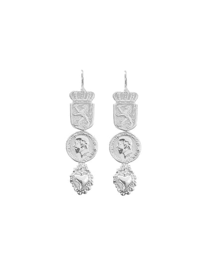 Fiorina Jewellery Silver Mosaic Earring