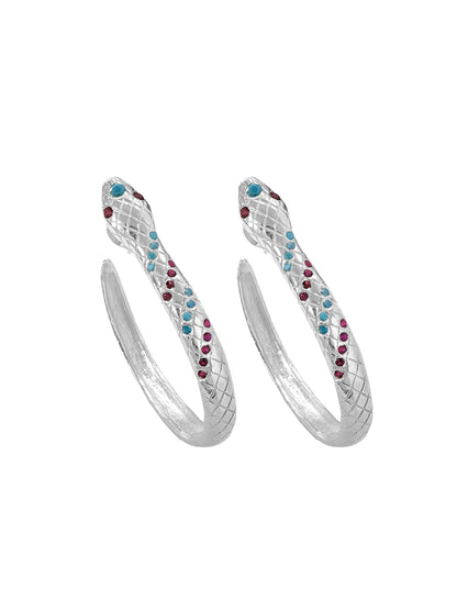 Snake Hoop Earrings