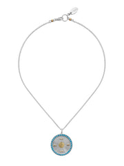 Fiorina Jewellery Sunday Necklace Turquoise Coin