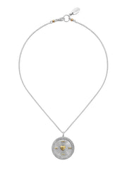 Fiorina Jewellery Sunray Necklace White Spinel Heart