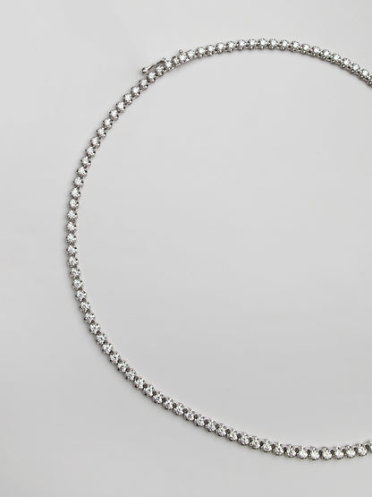 Fiorina Jewellery White Gold Tennis Choker