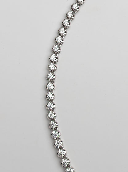 Fiorina Jewellery White Gold Tennis Choker