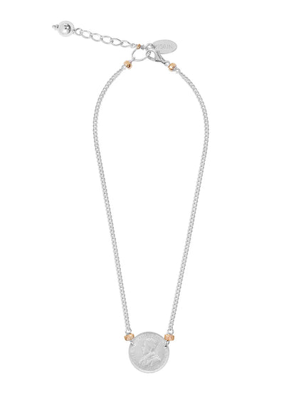 Fiorina Jewellery The Shilling Heads Up Necklace