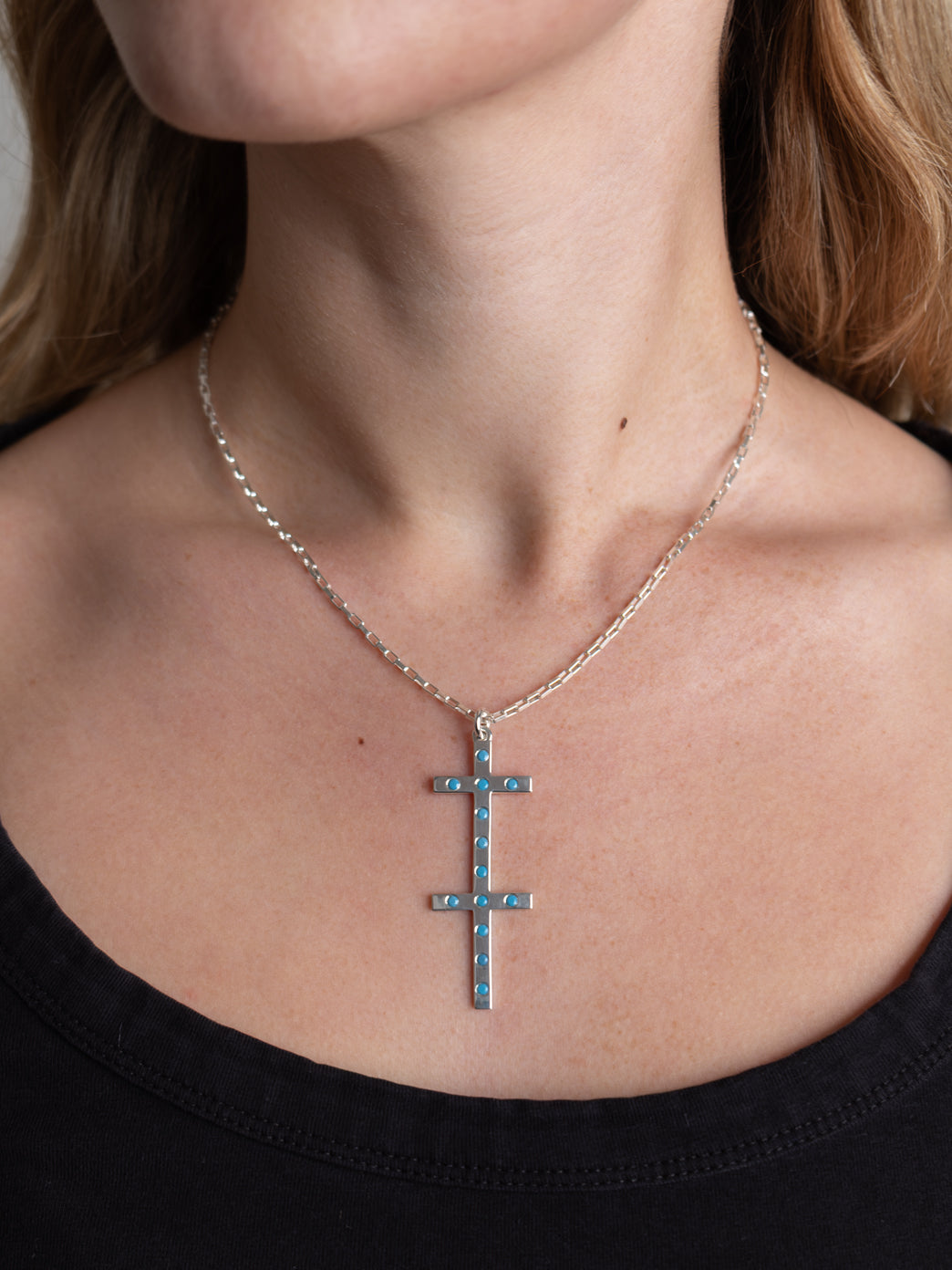 Fiorina Jewellery Unity Cross Necklace Model