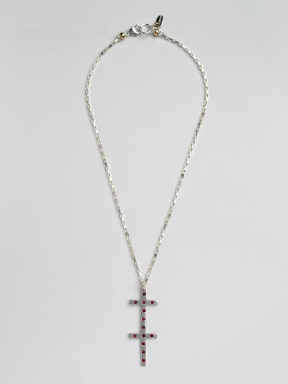 Fiorina Jewellery Unity Cross Necklace Ruby